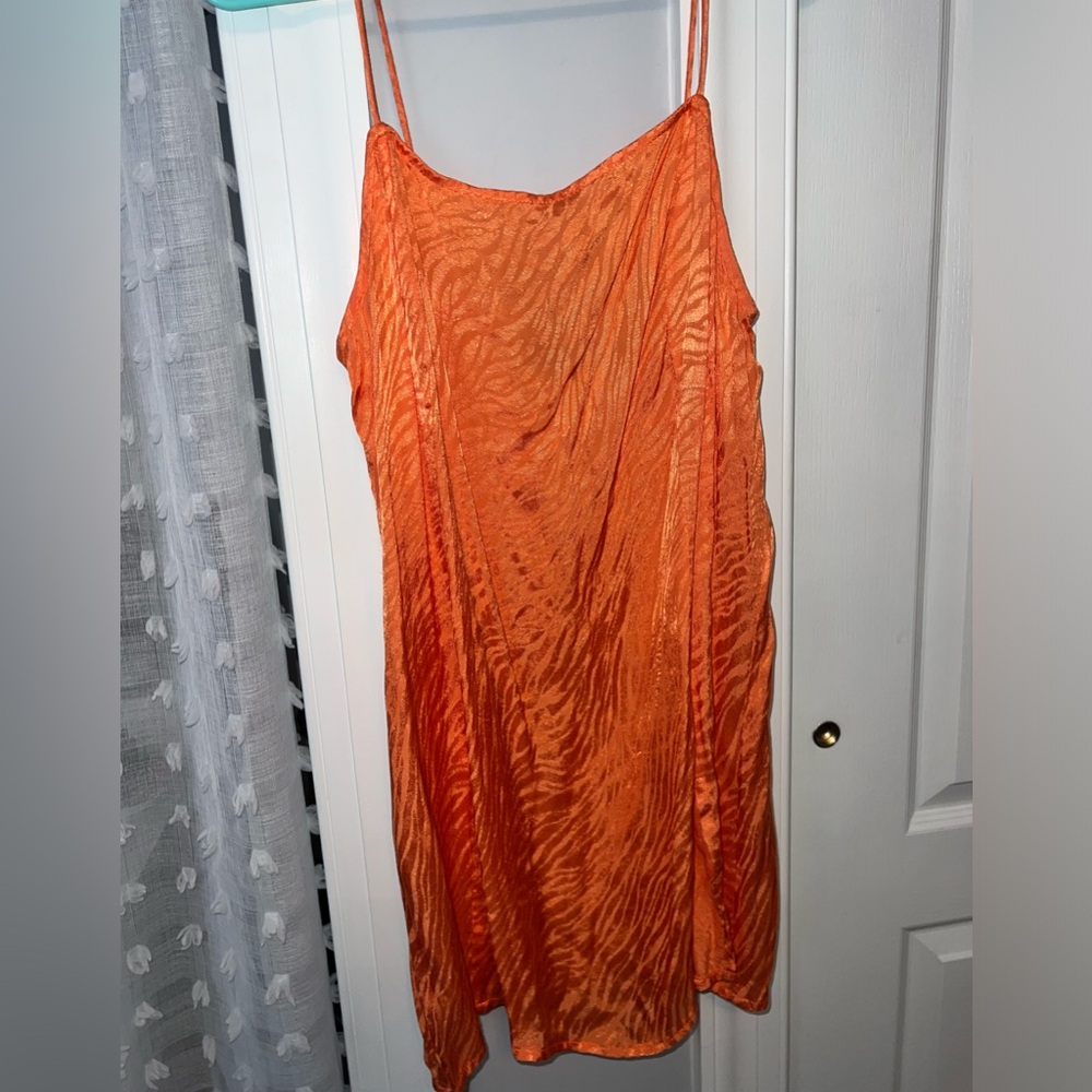 Work once silk slip dress